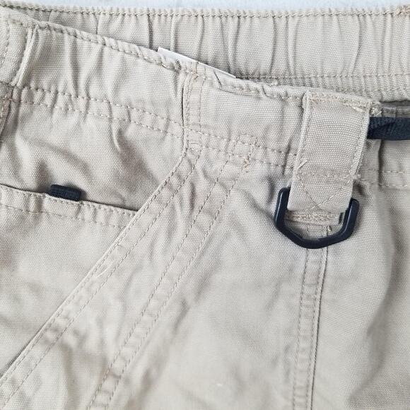 VF Jeanswear Cargo Shorts Mens 38 Khaki Utility D-Ring Elastic Waist Belted - Picture 6 of 16